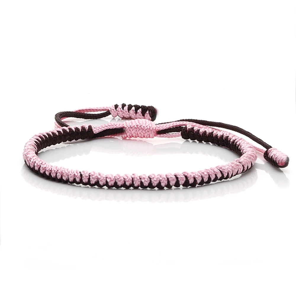 Braunes geflochtenes Armband verstellbar Handarbeit für Damen Herren