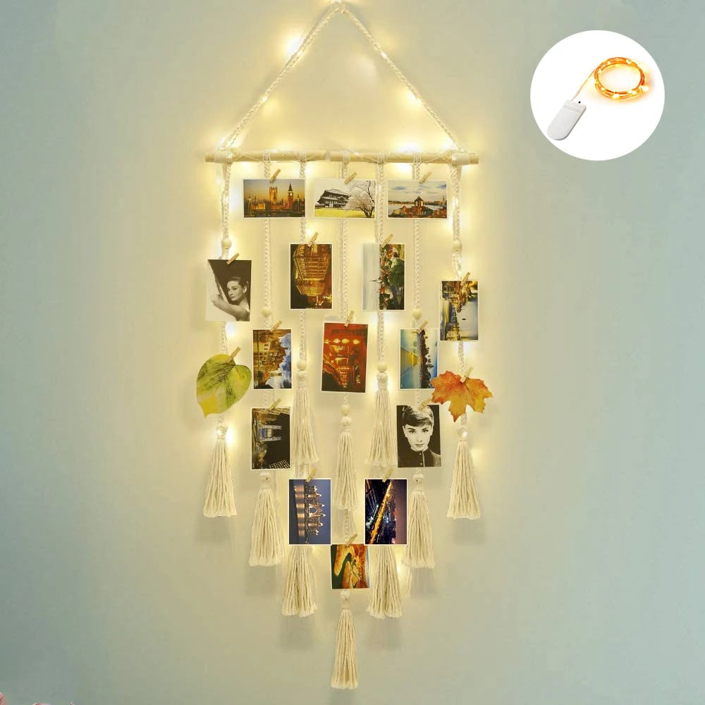 DIY Makramee Wandbehang Foto Display – Boho Deko für Ihr Zuhause