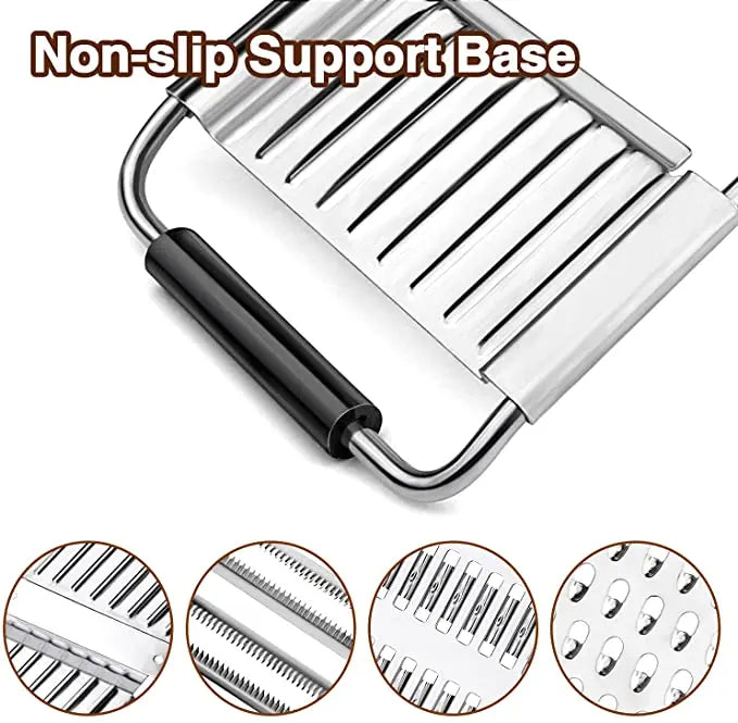 Edelstahl Gemüse Slicer Shredder Cutter mit Griff für einfache Küchenarbeit