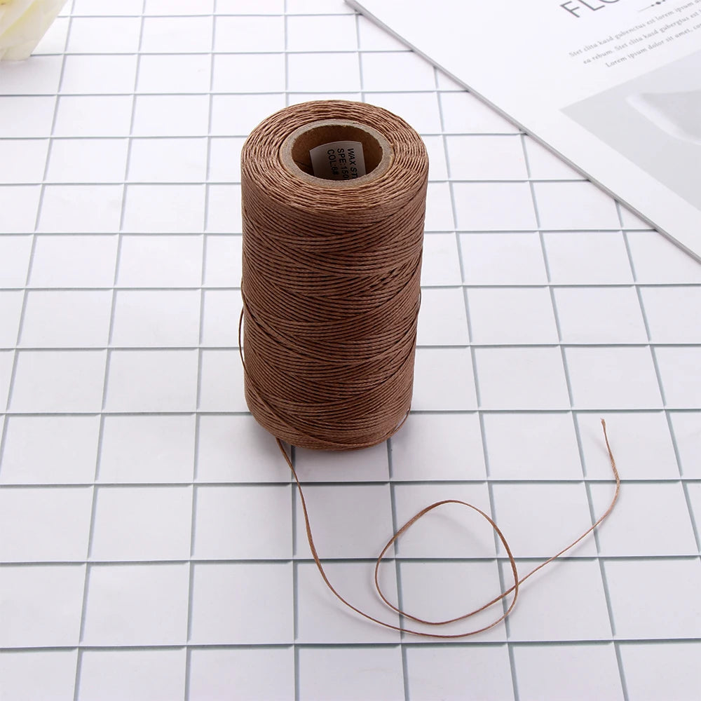 260m Gewachste Nähschnur 1mm für Lederarbeiten – 8 Farben-Yabubest - Home & More
