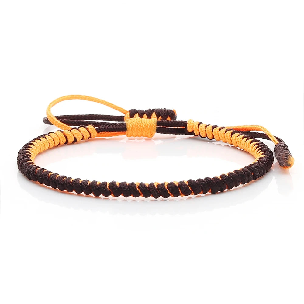 Braunes geflochtenes Armband verstellbar Handarbeit für Damen Herren