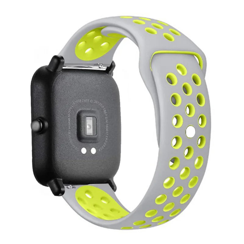 Sportliches 22mm Silikon Armband für Xiaomi Redmi Uhren Aktiv-Style