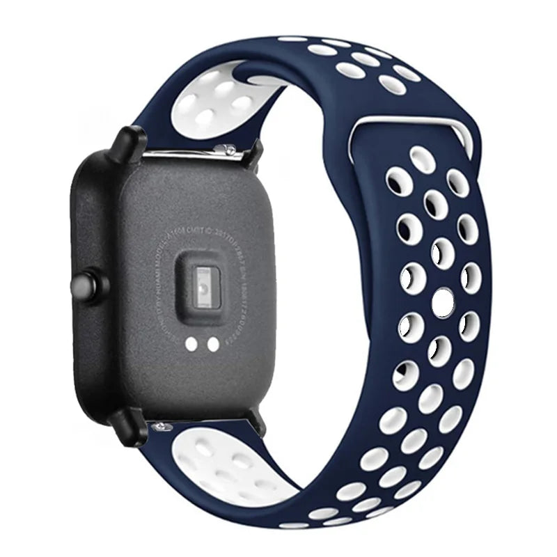 Sportliches 22mm Silikon Armband für Xiaomi Redmi Uhren Aktiv-Style