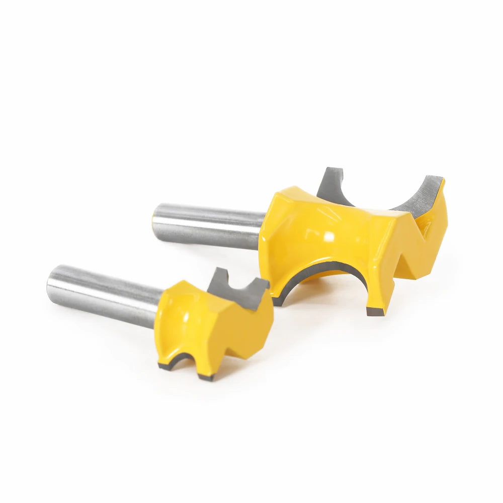 Bullnose Fräser Bit Set mit 8 mm Schaft, Hartmetallspitze für Holz