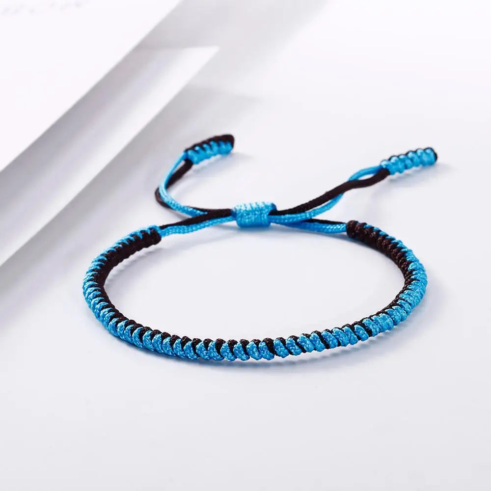 Braunes geflochtenes Armband verstellbar Handarbeit für Damen Herren