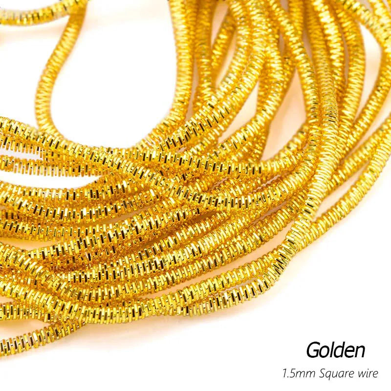 Kupferdraht Metall Nähzubehör 2.8m 10g DIY Schmuck Patch Stickerei