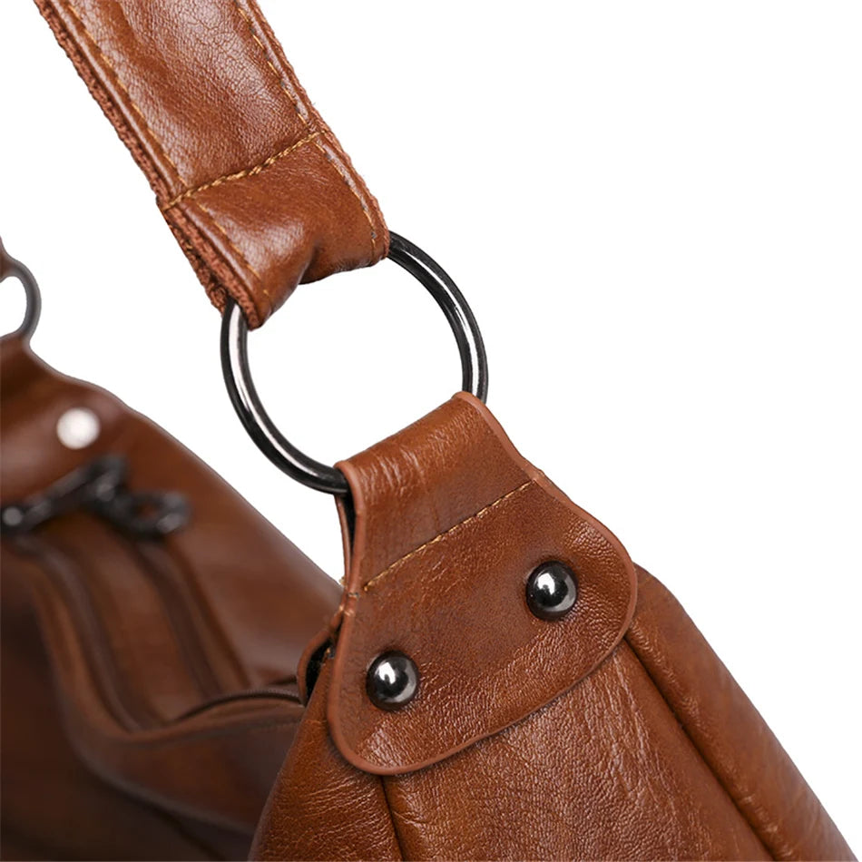 3-lagige große Schultertasche mit Reißverschluss, lässige Crossbody-Tasche-Yabubest - Home & More