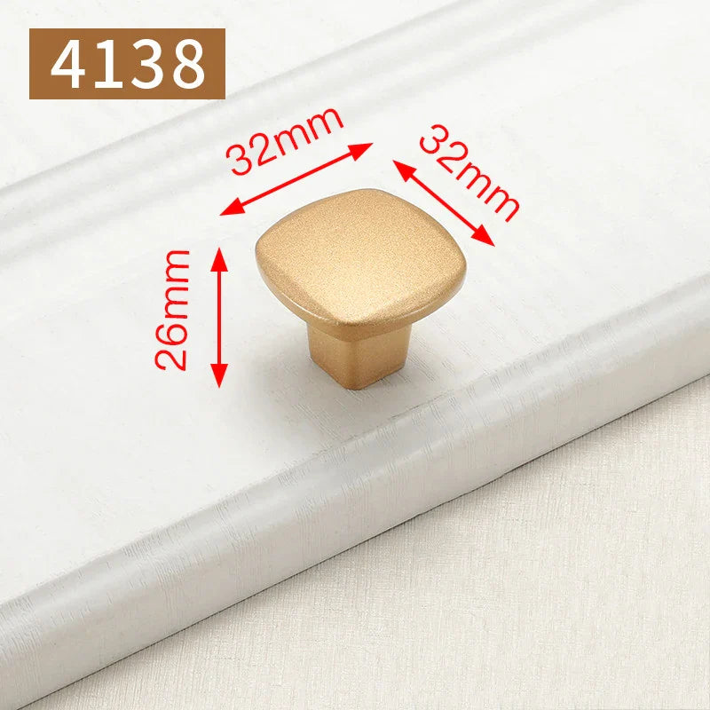 Möbelgriff Goldfarben Nordischer Stil Zinklegierung für Möbel