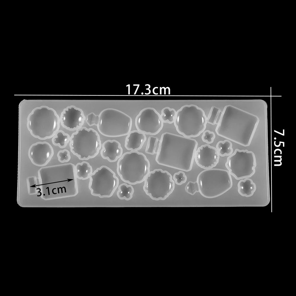 Herz Anhänger Silikonform für DIY Epoxidharz Schmuck Gussform Set