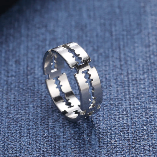 Edelstahl Punk Ringe Unisex 6-13 Größe Stilvoll - Robust