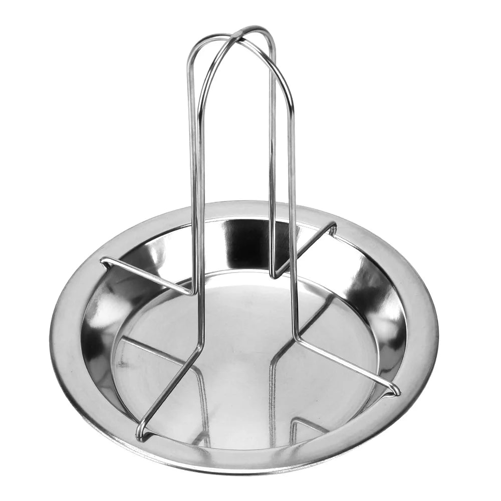 Saftig - Fettarm: Edelstahl Brathähnchen Rack für Grill und Ofen, 16 cm