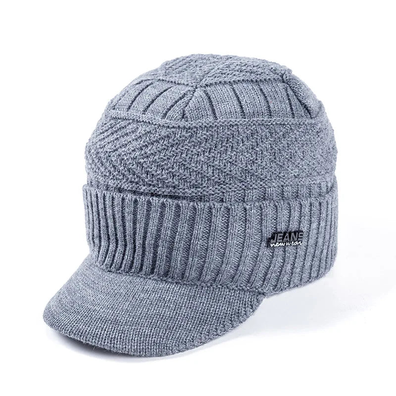 Warmer Unisex Winter Beanie mit Pelz Futter für kalte Outdoor-Tage