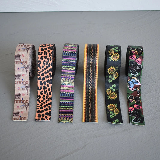 25 mm Gurtband 5 Yards bedruckt in 18 Farben für Taschen & Zubehör-Yabubest - Home & More