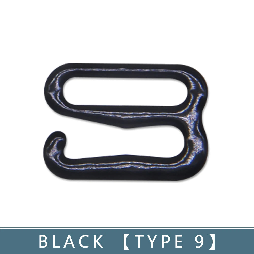 30-teiliges BH Ringe und Slider Set in Weiß und Schwarz Metall Zubehör