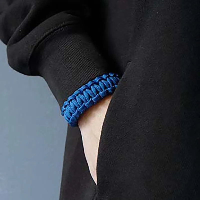 7-farbiges verstellbares Survival-Armband mit 550 Paracord Schnur 17-25cm