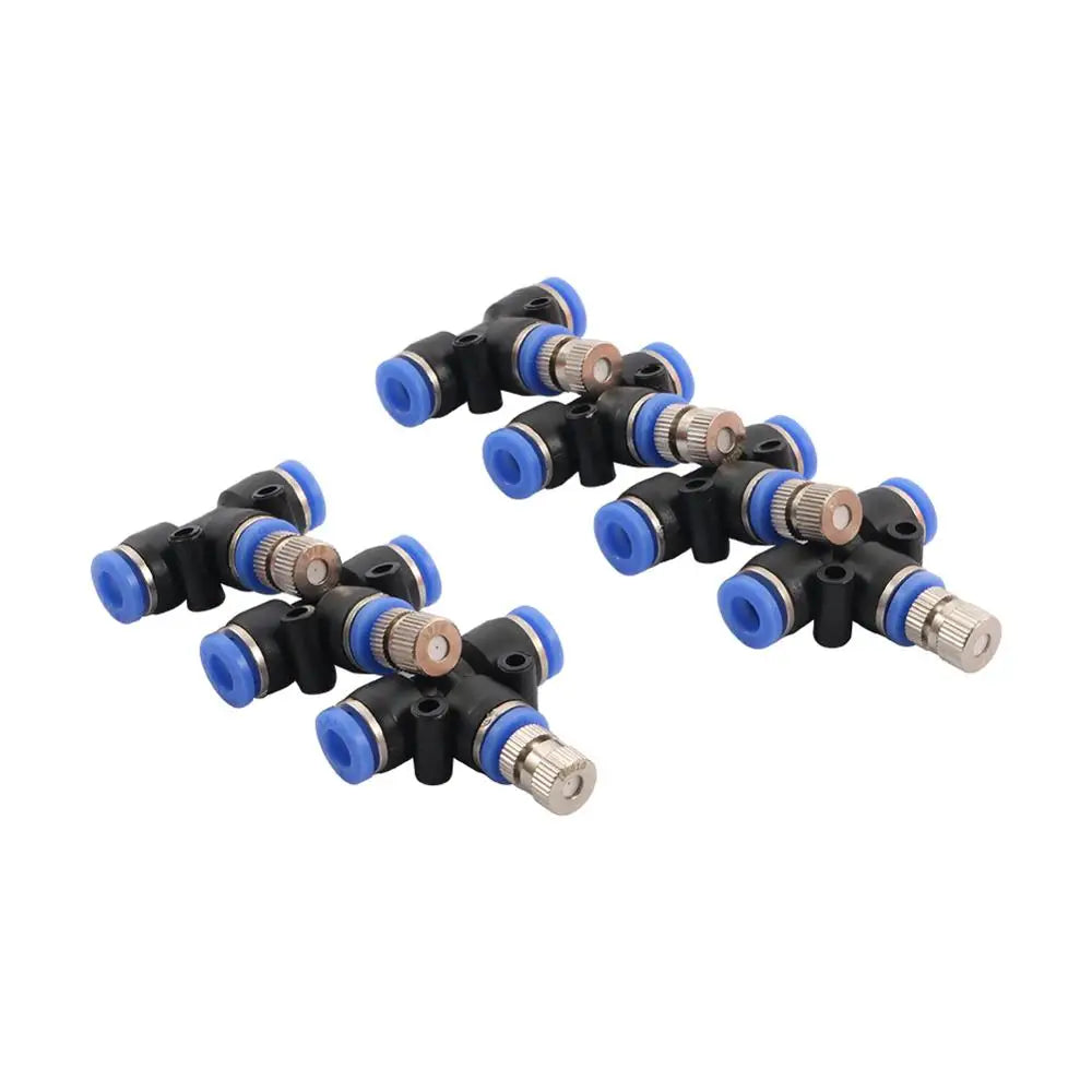 Effiziente 6mm Zerstäubungsdüsen im 5er-Set mit Schnellanschluss für Kühlung - Garten