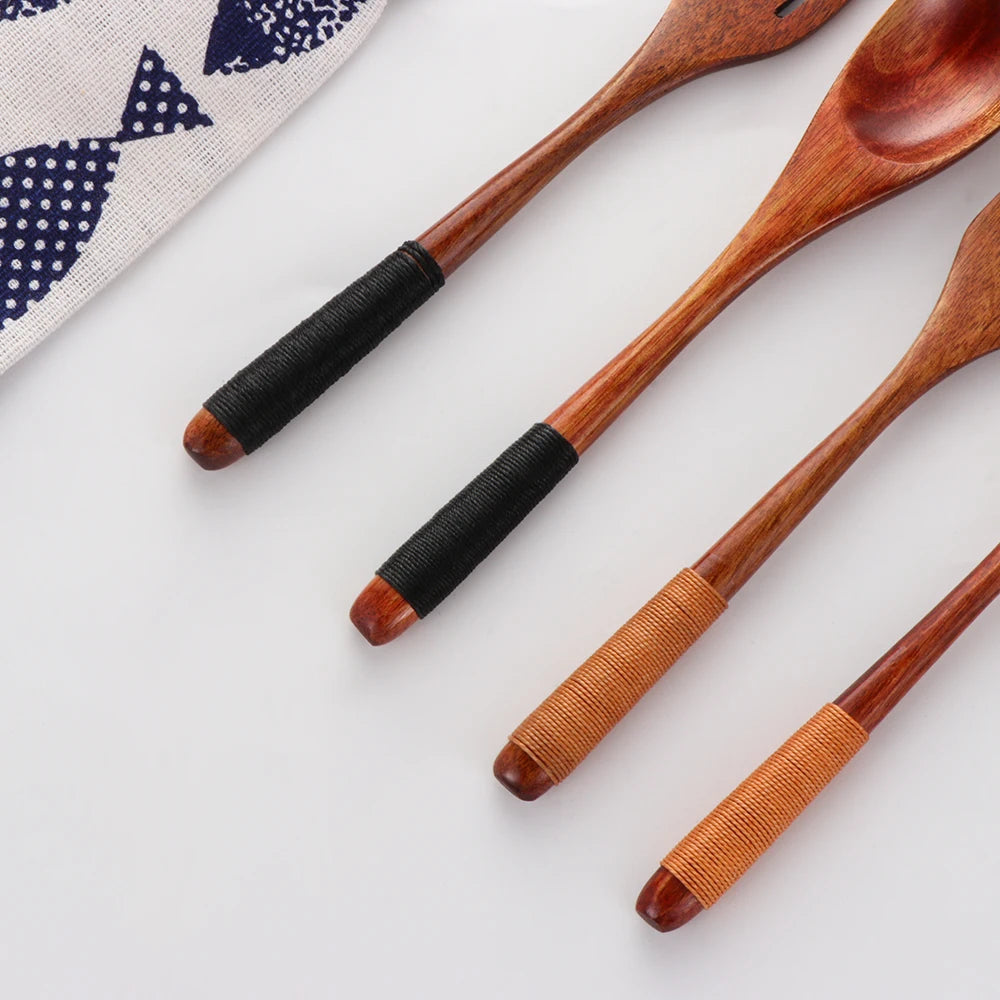 Bambus Besteck Set mit Tasche – wiederverwendbar für Schule & Unterwegs-Yabubest - Home & More