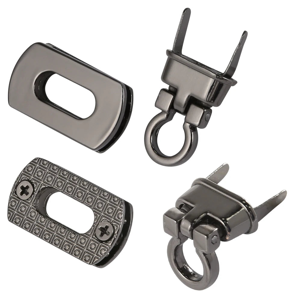 3,1 cm ovaler Metall-Drehverschluss für Handtasche und Geldbörse-Yabubest - Home & More