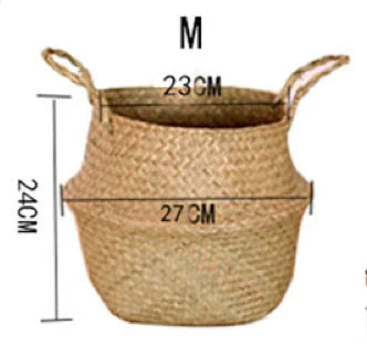 Geflochtener Seegras Korb – Hänge-Pflanztopf und Aufbewahrung