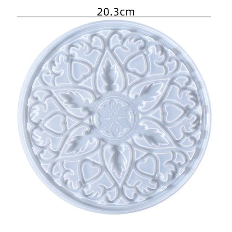 Große rechteckige Silikonform Teeteller Untersetzer Epoxidharz DIY Form