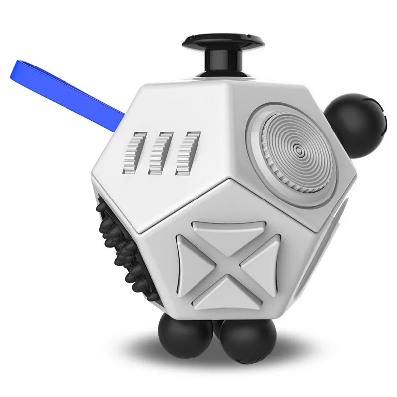 Fidget Cube EDC Antistress Würfel mit 12 Seiten für Fokus und Entspannung
