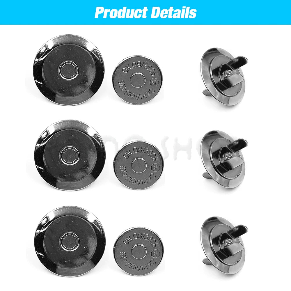 Magnetische Metall Druckknopfverschlüsse 16-20mm für Nähen - Basteln