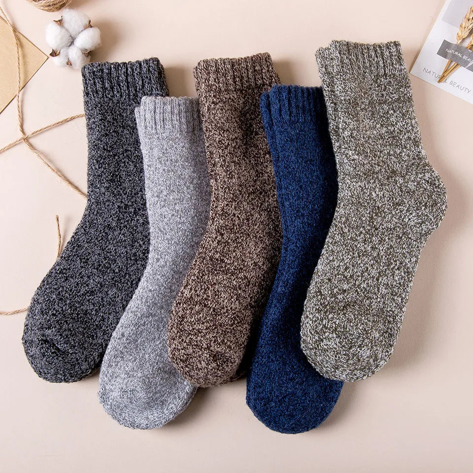 Dicke warme Merino Wollsocken für Männer im 3er Pack