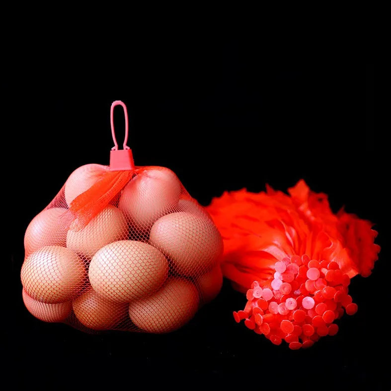 100 Stück Netzbeutel mit Schnallen für vielseitige Lagerung