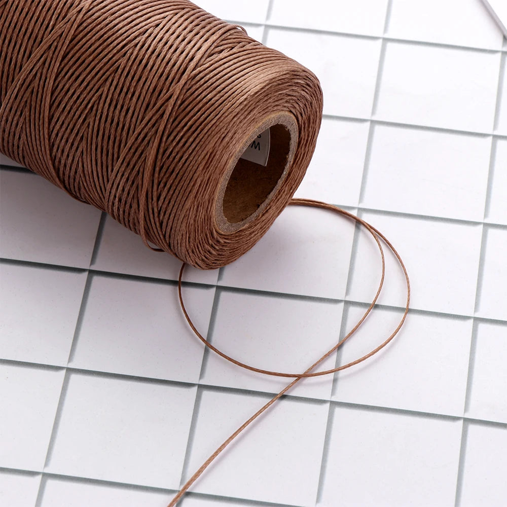 260m Gewachste Nähschnur 1mm für Lederarbeiten – 8 Farben-Yabubest - Home & More