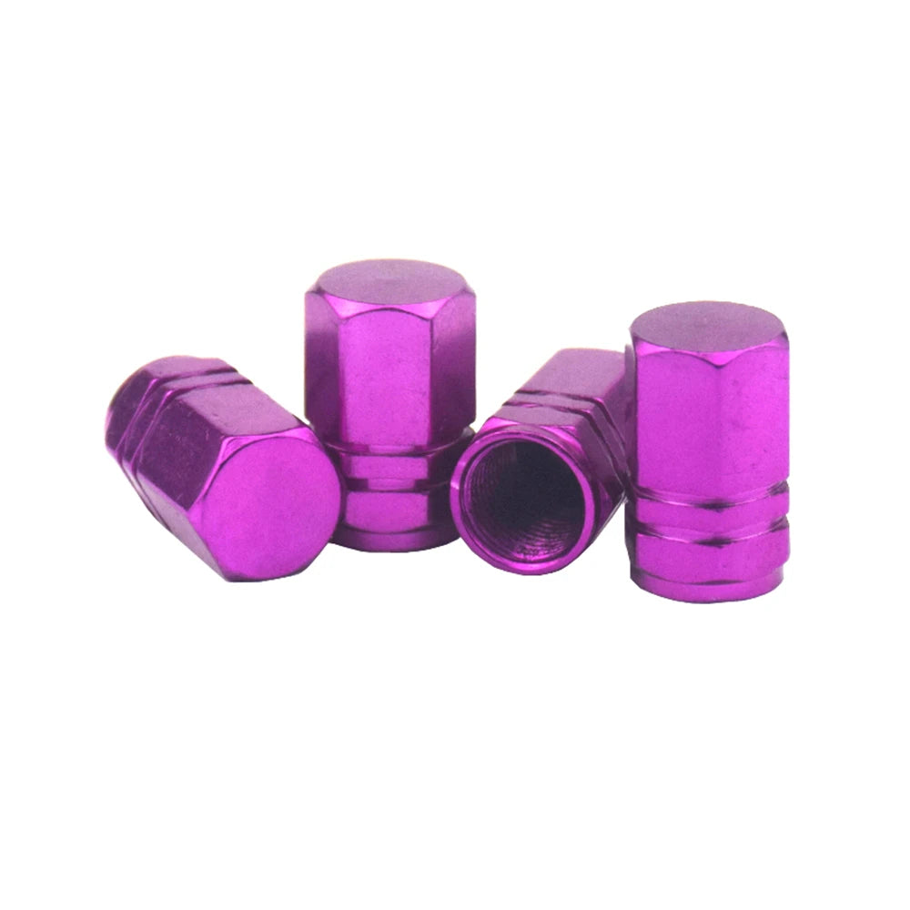 Aluminium Ventilkappen 4er Set 16 mm x 10 mm Schutz für Reifen