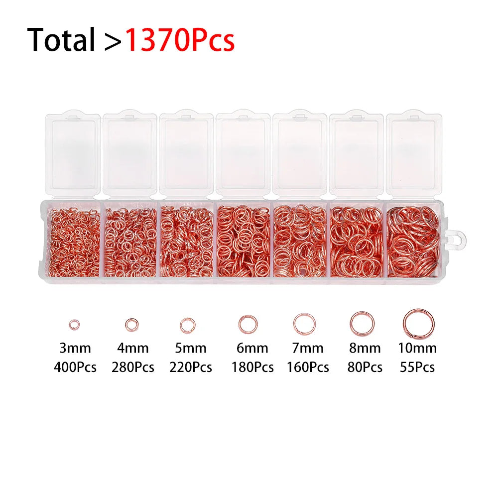 Schmuck Bastelset Karabiner Biegeringe Ohrhaken für DIY Projekte