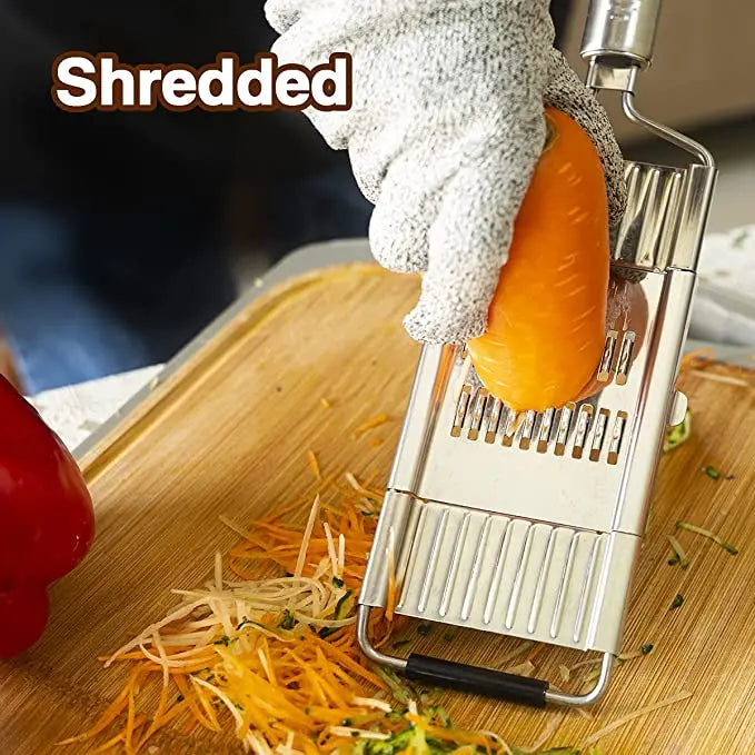 Edelstahl Gemüse Slicer Shredder Cutter mit Griff für einfache Küchenarbeit