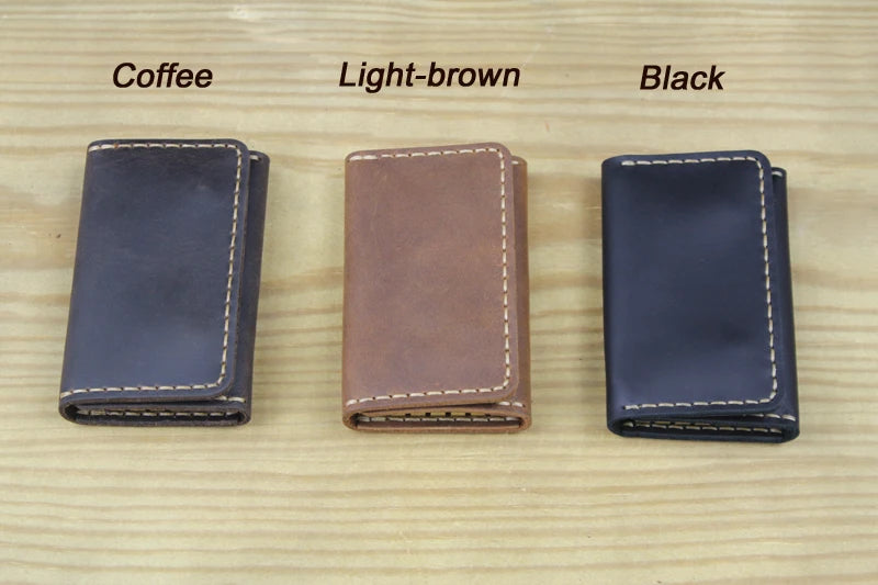 Handgemachtes echtes Leder Schlüsseletui für Herren und Damen