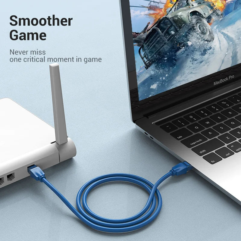 Cat6 Netzwerkkabel RJ45 1000 Mbit/s LAN Patchkabel in verschiedenen Längen
