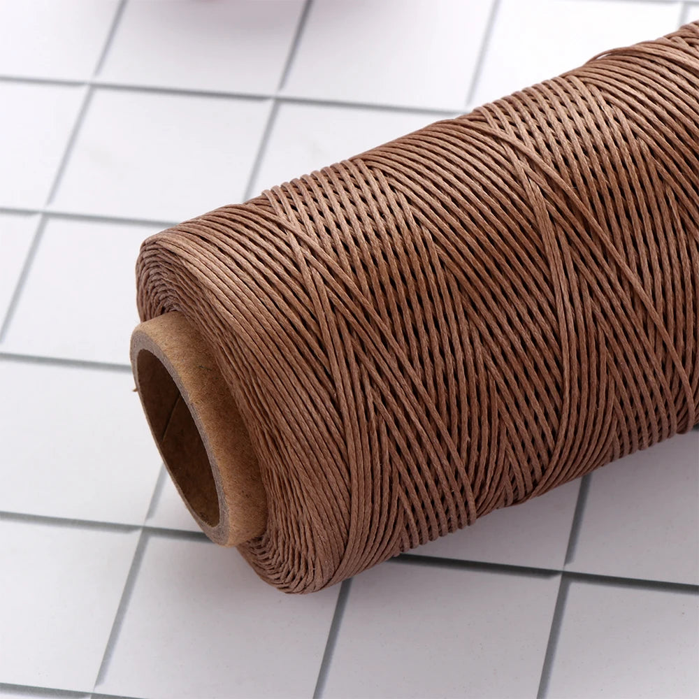 260m Gewachste Nähschnur 1mm für Lederarbeiten – 8 Farben-Yabubest - Home & More