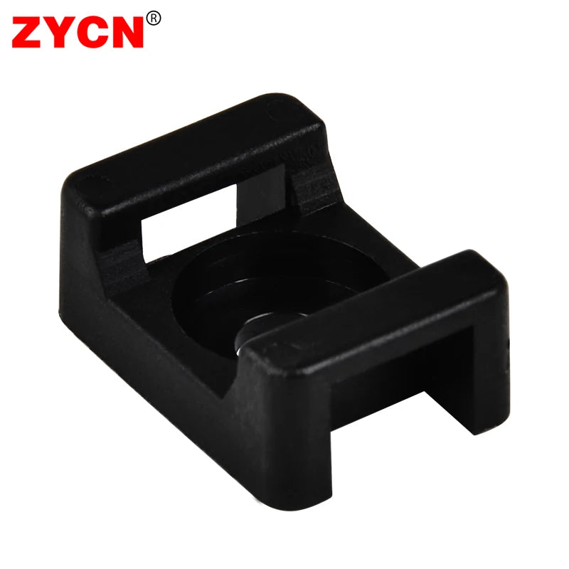 100 Stück Kabelbinderhalter Kunststoff Kabelbefestigung für USB Kabel