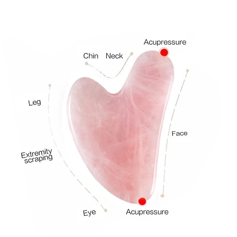 Naturstein Jade Gua Sha Werkzeug für Gesicht - Nacken - Facelifting - Massage