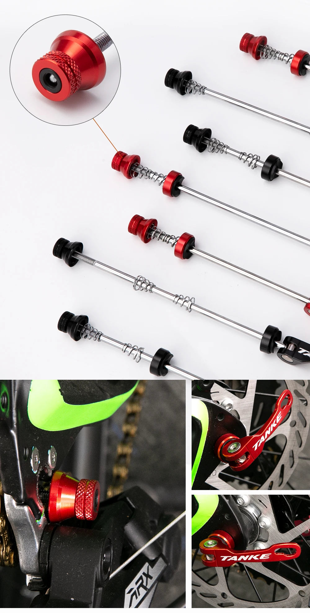 TANKE Fahrrad Schnellspanner Bolzen Nabe für Mountainbikes-Yabubest - Home & More