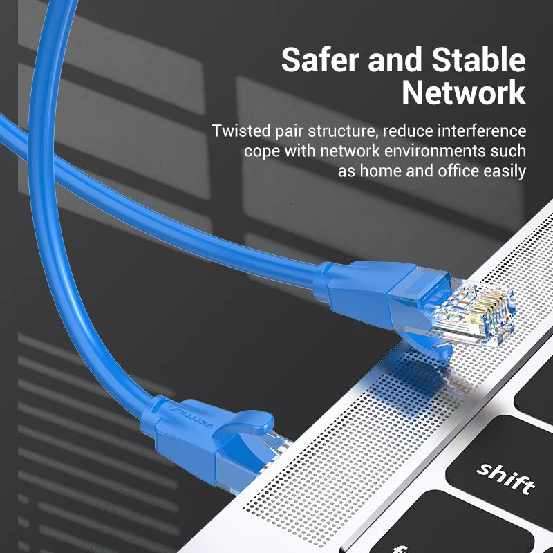 Cat6 Netzwerkkabel RJ45 1000 Mbit/s LAN Patchkabel in verschiedenen Längen