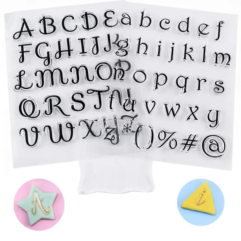 Silikon Buchstaben Stempel für Kekse Kuchen Fondant Backzubehör