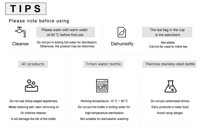Tragbare UZSPACE Tritan Wasserflasche BPA frei mit Riemen 350 bis 1000 ml
