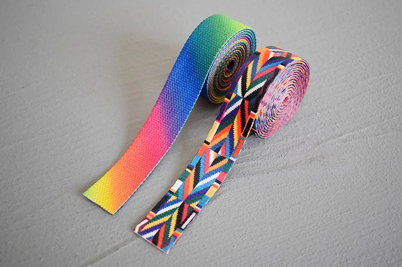 25 mm Gurtband 5 Yards bedruckt in 18 Farben für Taschen & Zubehör-Yabubest - Home & More