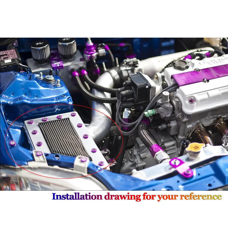 10x M6 Universal Schrauben Set für Auto Styling Kotflügel - Kennzeichen