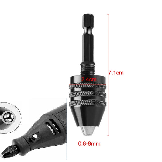 Schneller Werkzeugwechsel: Mini-Schnellspannbohrfutter 0,3–8mm mit 1/4 Schaft