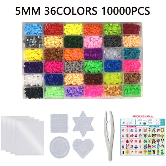 Hama Perlen Box Set 24 72 Farben Pädagogisches Kinder DIY Puzzle