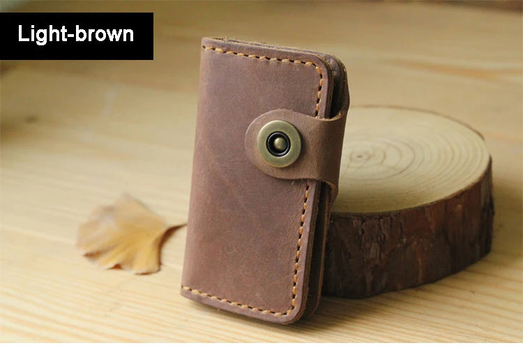 Handgemachtes echtes Leder Schlüsseletui für Herren und Damen