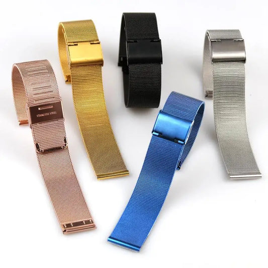 Universal Milanese Armband Edelstahl 18mm 20mm 22mm Smartwatch Uhr