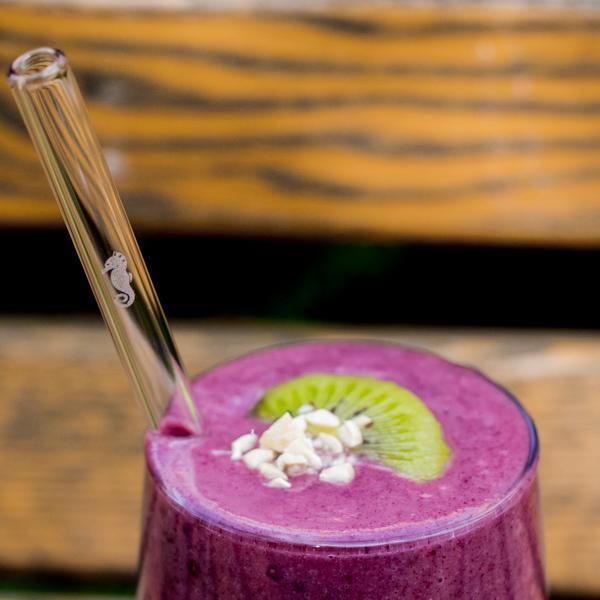 Sea Life Edition 6x Glasstrohhalme mit gravierten Motiven - 15cm, 20cm, 23cm