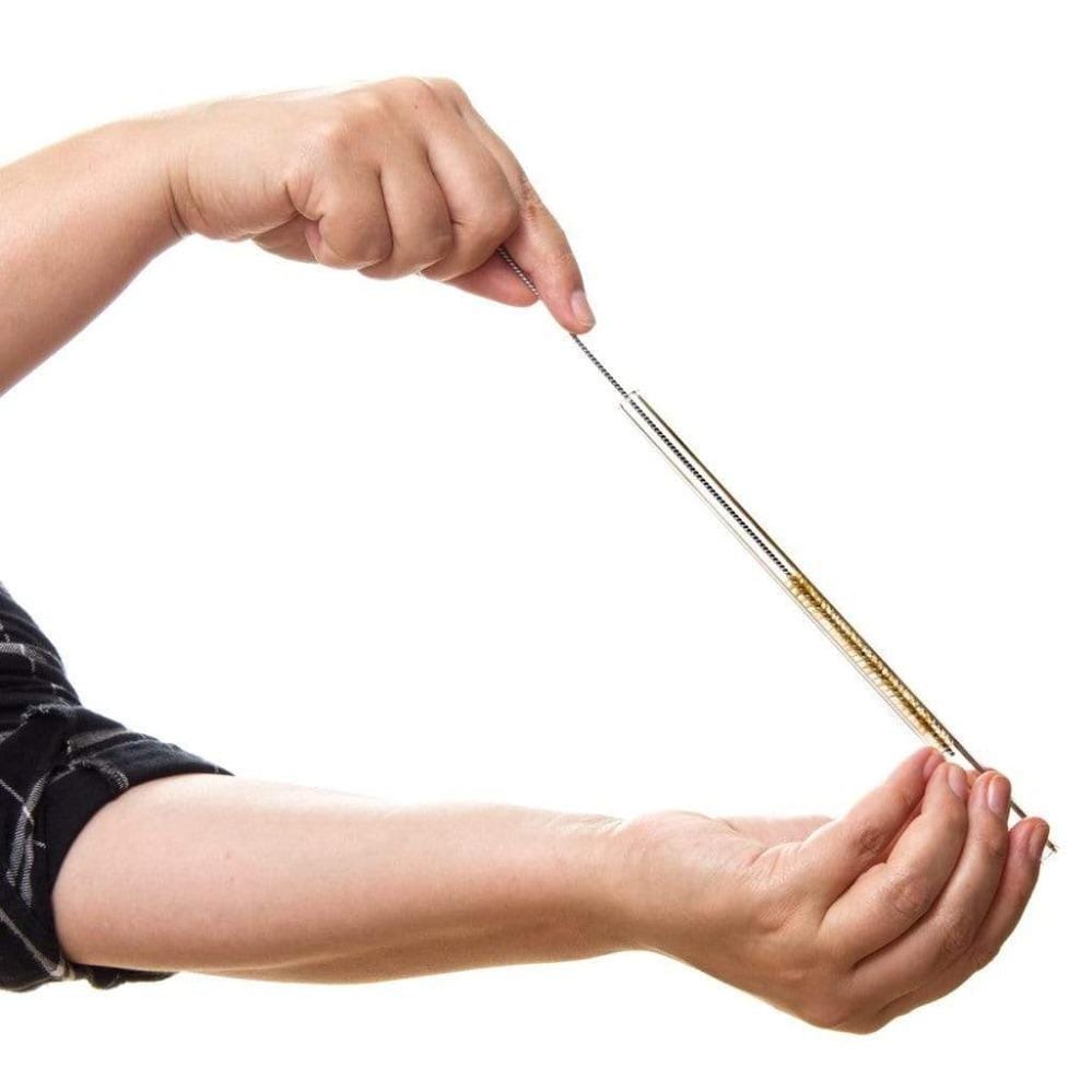 Earth Day Edition 6x Glasstrohhalme mit gravierten Motiven 15cm, 20cm, 23cm