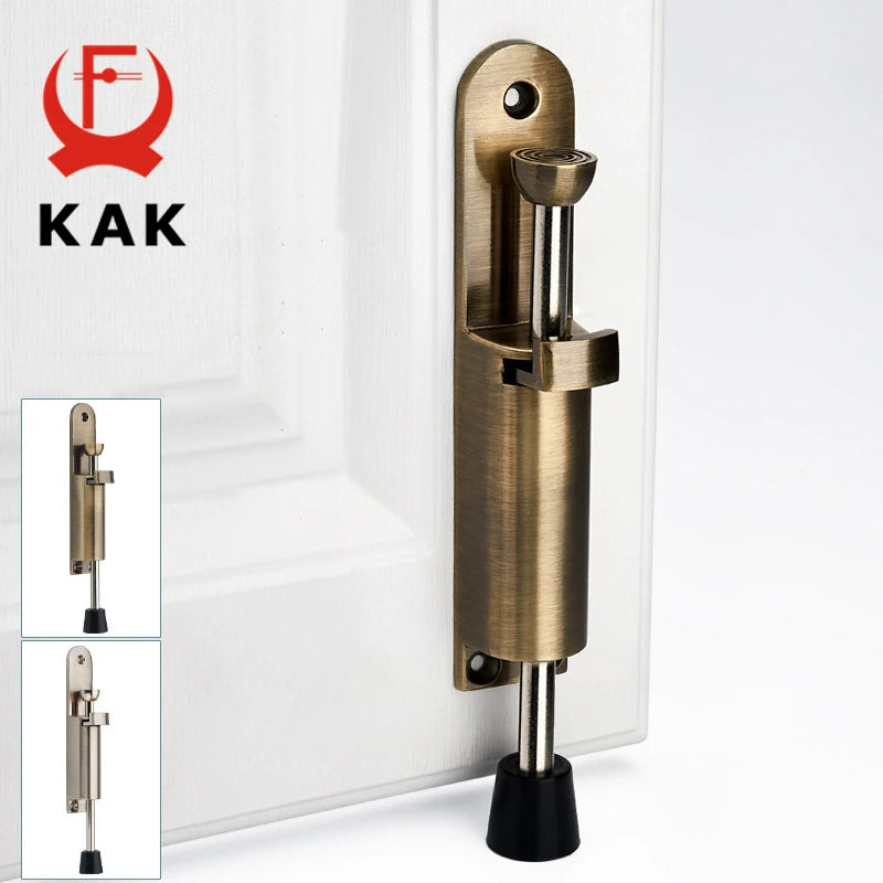 Robuster Bronze Türstopper mit fußbetriebenem Hebel – verstellbarer Kickdown-Mechanismus